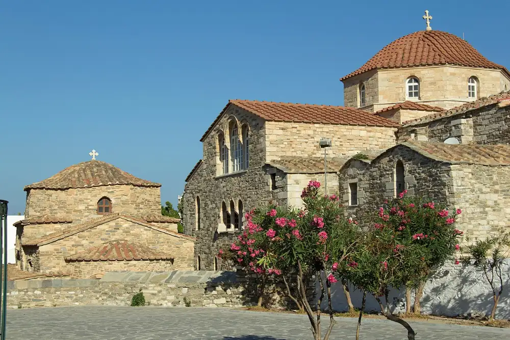 The Panagia Ekatontapyliani, the Church of 100 Doors, in Parikia on Paros.