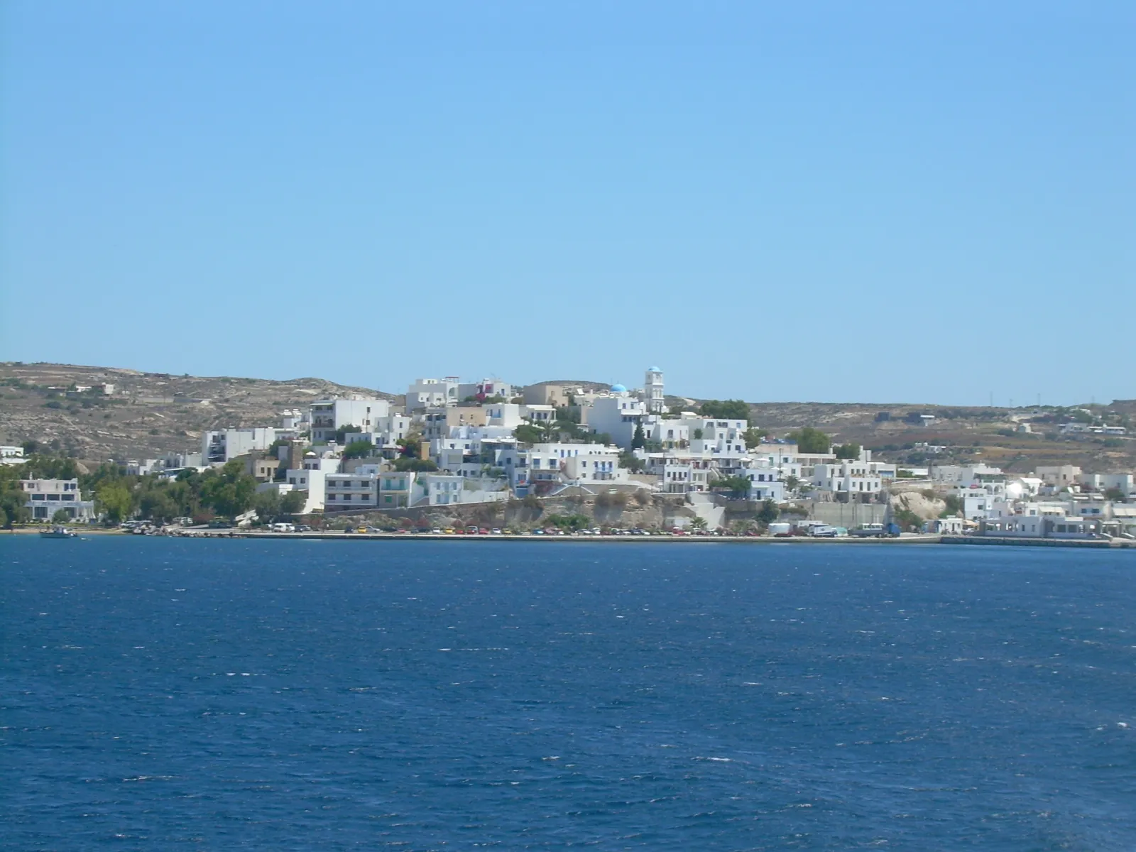 Adamas: the port everything on Milos leaves from