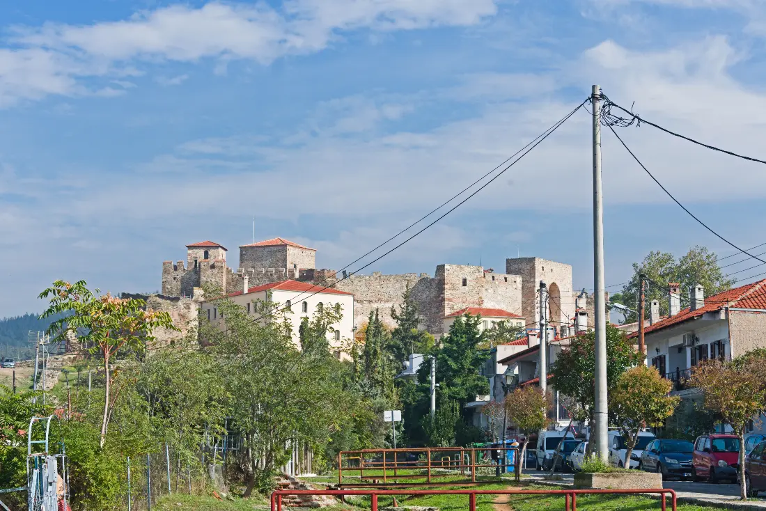 Thessaloniki spread below the upper town, the gulf beyond