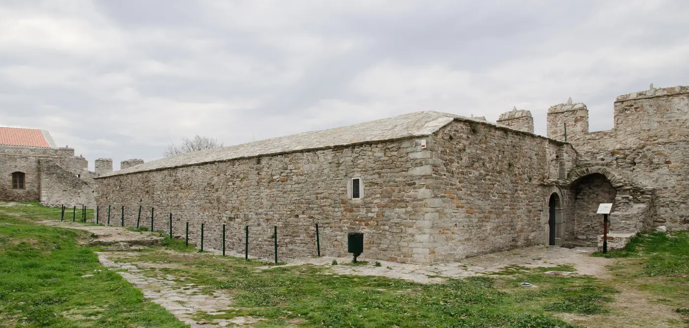 Kavala: a city with an aqueduct through the middle of it