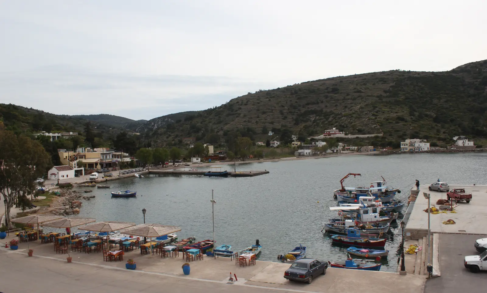 The small port below the medieval village of Mesta on Chios