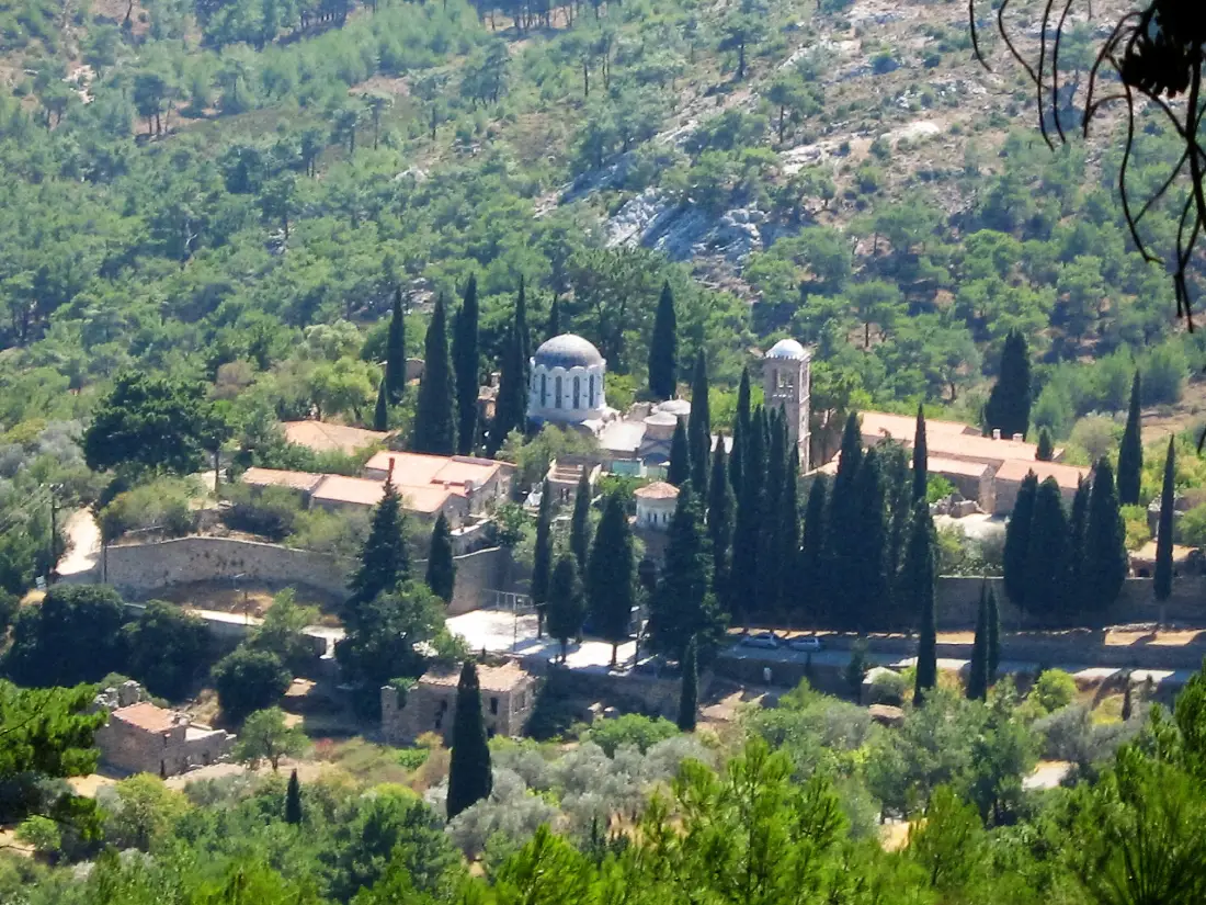 The Byzantine monastery of Nea Moni in the hills of Chios