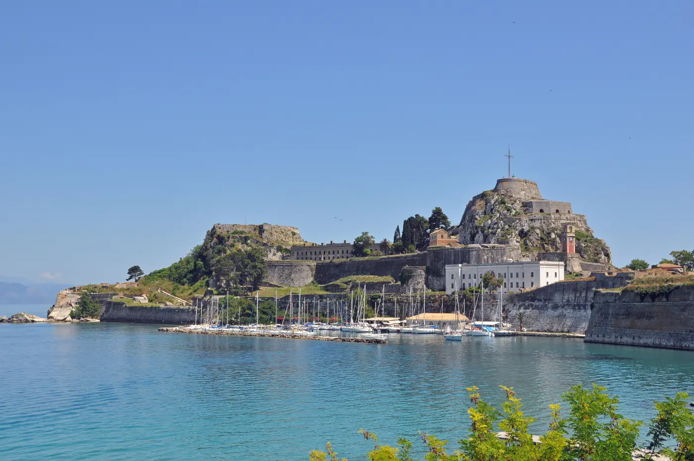 The Old Fortress of Corfu seen across the water