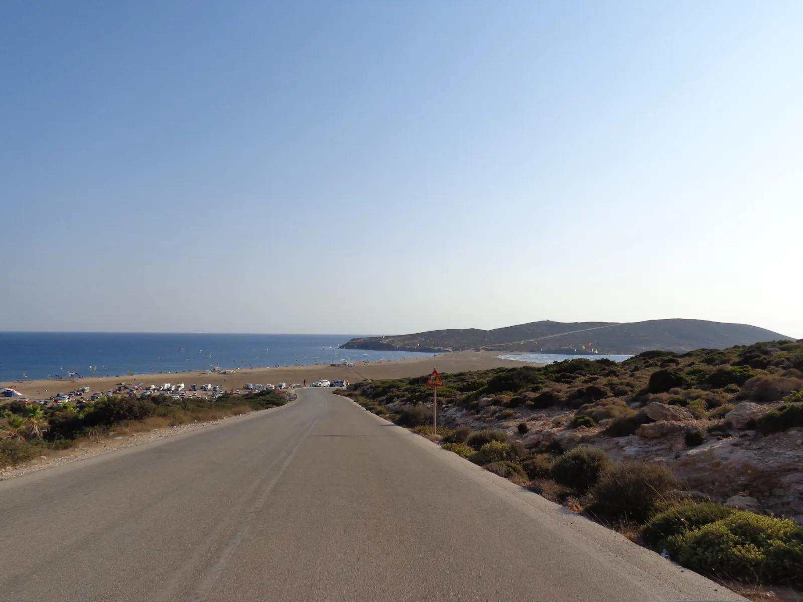Prasonisi: the sandbar where two seas meet