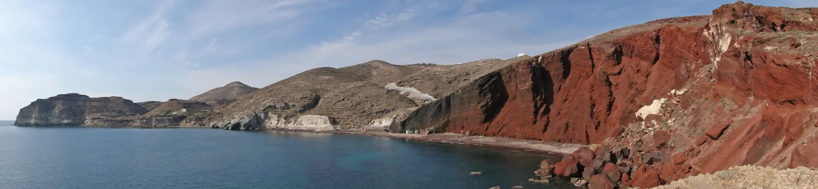 Red Beach, Santorini: The Cliff Is the Whole Story