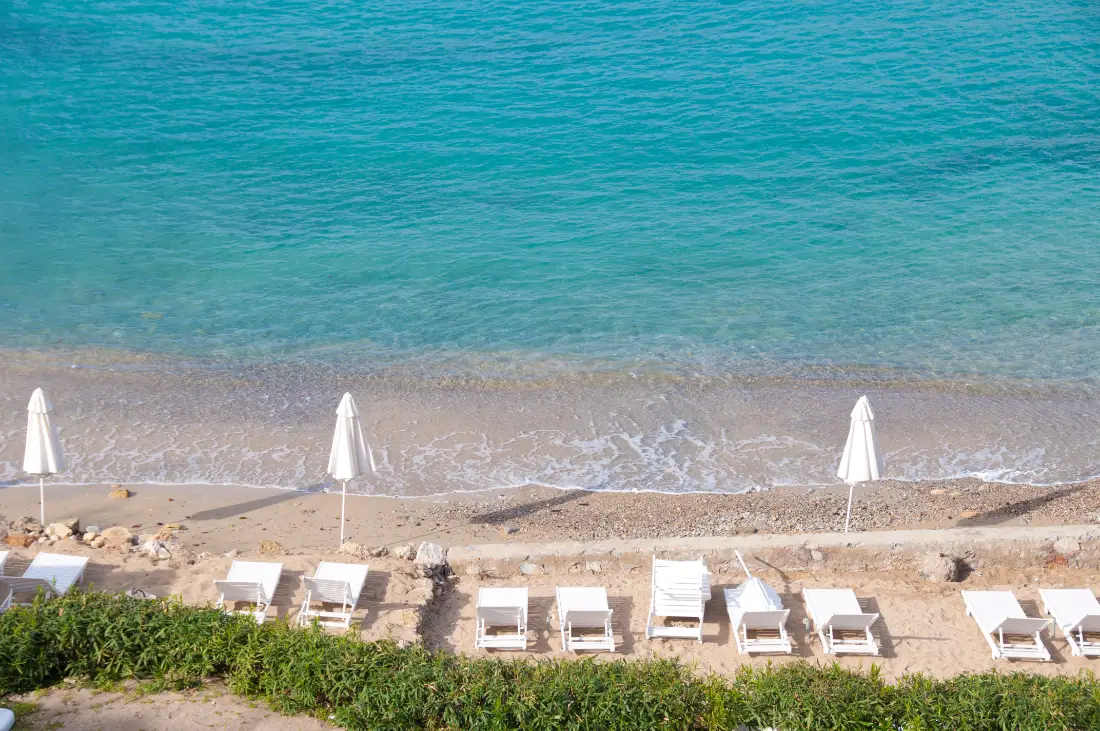 St Paul’s Bay: an almost-closed circle of water under Lindos