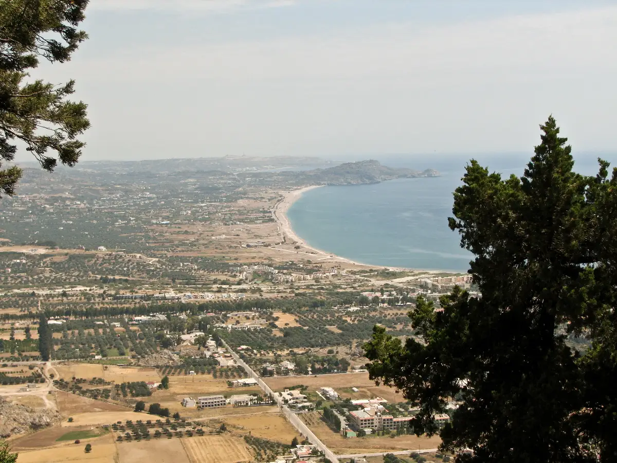 Tsambika: the sandiest bay on the Rhodes east coast